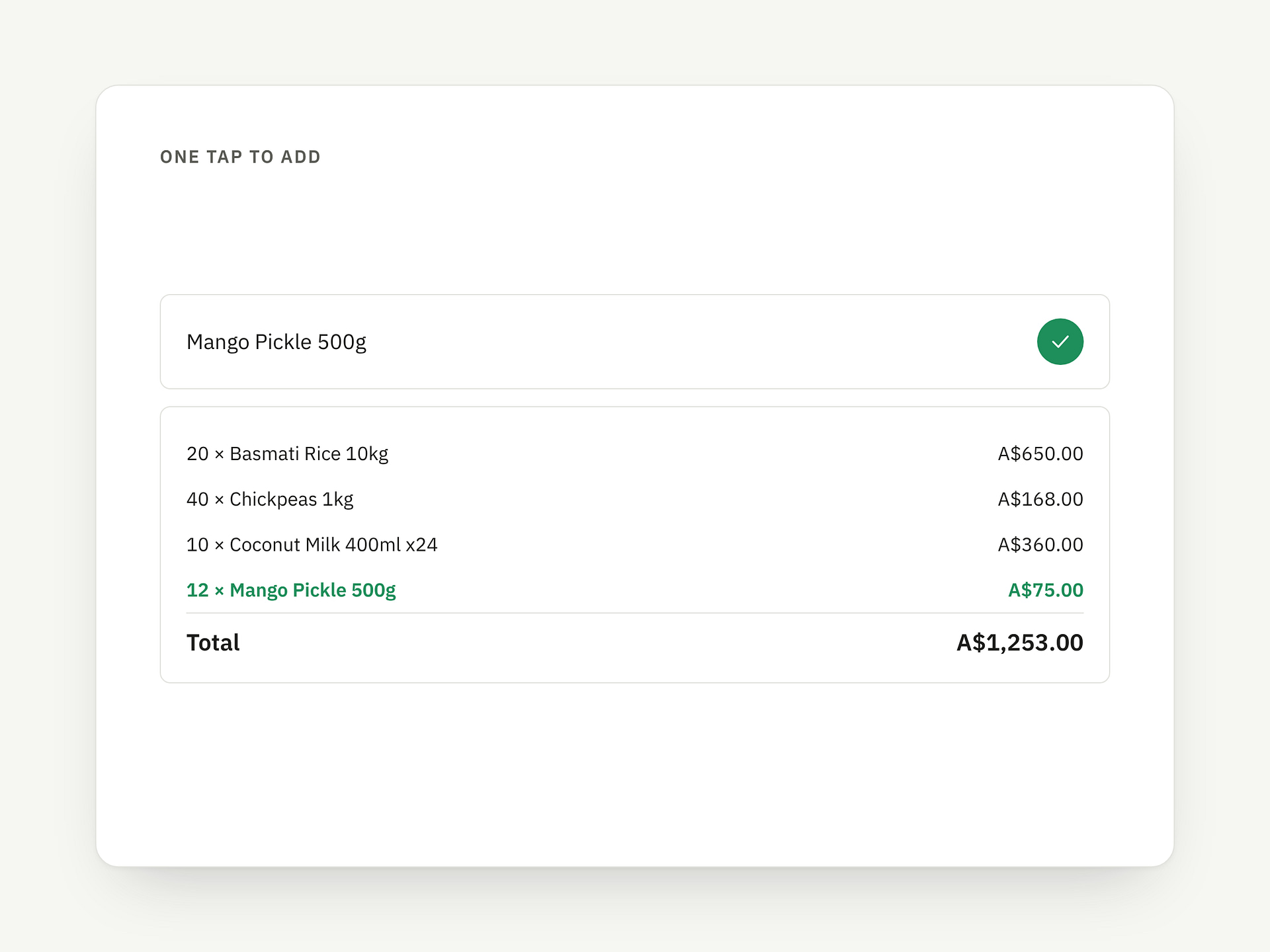 Product recommendations: point 3