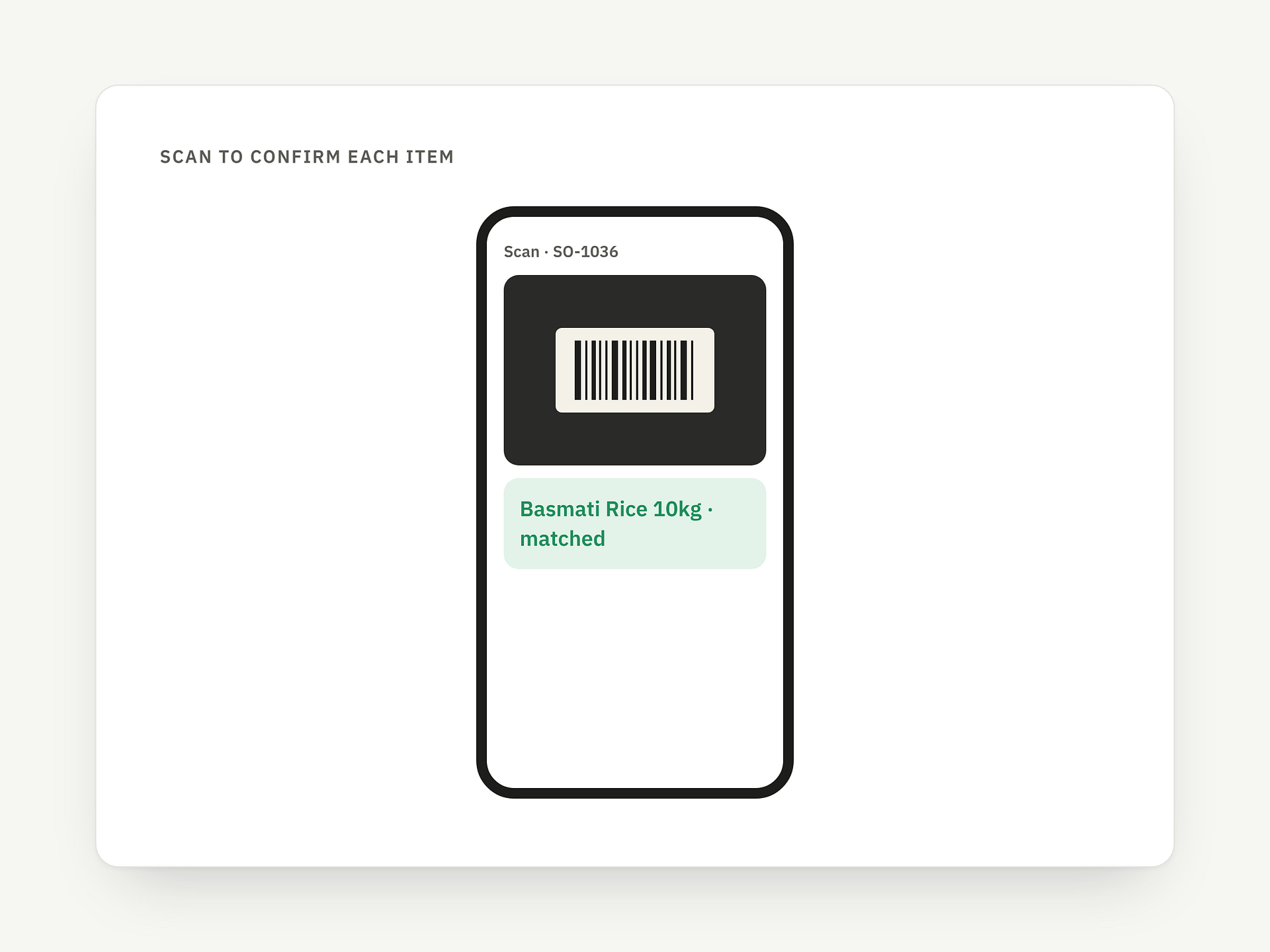 Barcode scanning: point 1